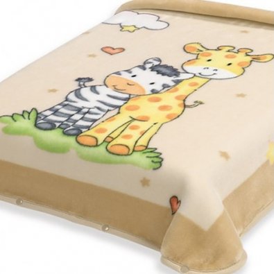 Κουβέρτα Βελουτέ Λίκνου 637 Beige Belpla