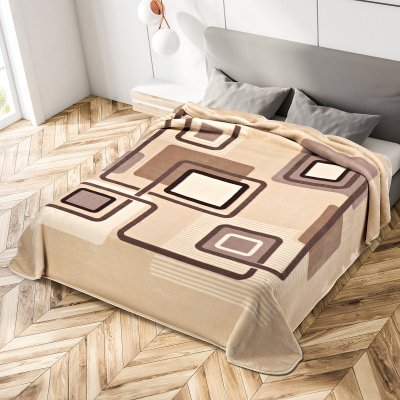 Κουβέρτα Βελουτέ Υπέρδιπλη Ster Beige 271 Belpla
