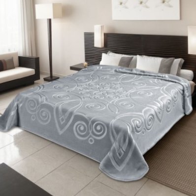 Κουβέρτα Βελουτέ Υπέρδιπλη Ster 516 Gray Belpla