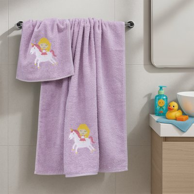 Σετ Πετσέτες Βρεφικές (2τμχ) Corno Lilac Lino Home