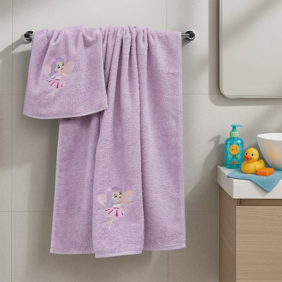 Σετ Πετσέτες Βρεφικές (2τμχ) Hada Lilac Lino Home