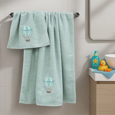 Σετ Πετσέτες Βρεφικές (2τμχ) Paloncino Mint Lino Home