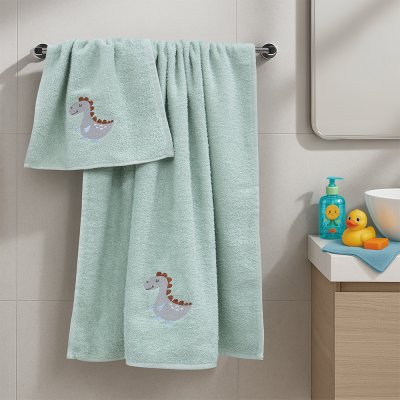 Σετ Πετσέτες Βρεφικές (2τμχ) Lagarto Mint Lino Home