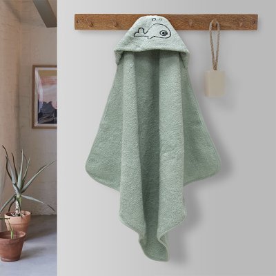 Βρεφική Κάπα Fish Mint Lino Home