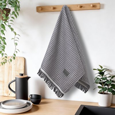 Ποτηρόπανο Niksi Σκούρο Γκρι Lino Home