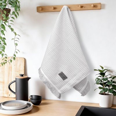 Ποτηρόπανο Niksi Ασημί Lino Home