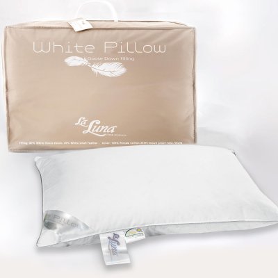 Μαξιλάρι Ύπνου Πουπουλένιο White Goose Down Soft La Luna