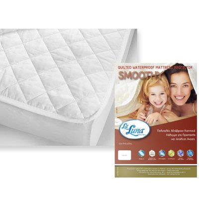 Κάλυμμα Στρώματος Αδιάβροχο Μονό Smoothly La Luna