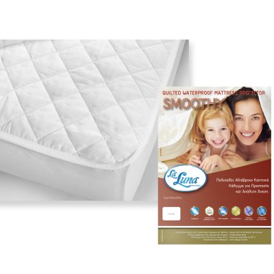Κάλυμμα Στρώματος Αδιάβροχο Διπλό (150x200) Smoothly La Luna