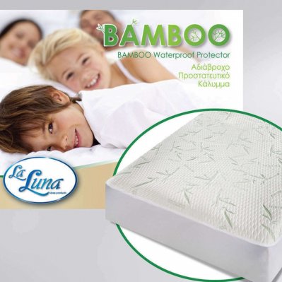 Κάλυμμα Στρώματος Αδιάβροχο Μονό (90x200) Bamboo La Luna