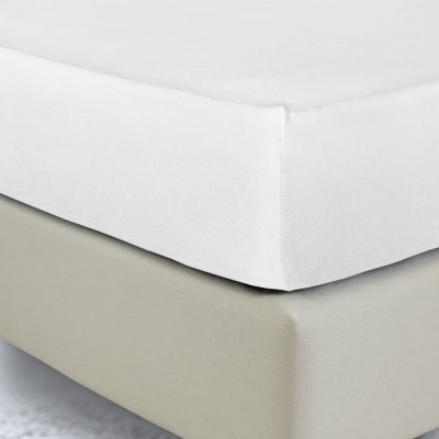 Σεντόνι Μακό Κούνιας Με Λάστιχο Jersey Pure White La Luna