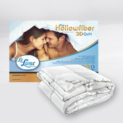 Πάπλωμα Ημίδιπλο 3D Hollowfiber La Luna