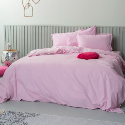 Σετ Παπλωματοθήκη Υπέρδιπλη Pon-Pon Lilac Palamaiki