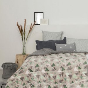 Κουβέρτα Fleece Υπέρδιπλη Blake Gray Palamaiki