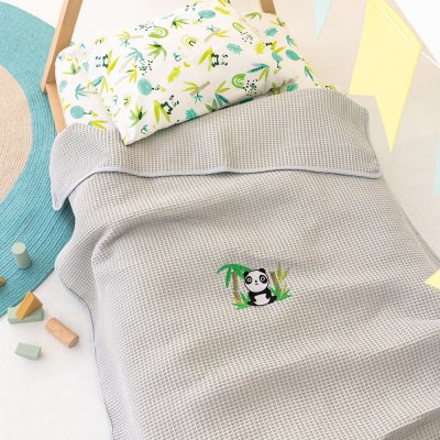 Κουβέρτα Πικέ Κούνιας Candy Fog Palamaiki