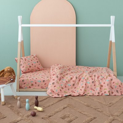 Σετ Φανελένια Σεντόνια Μονά Floufi 100 Palamaiki