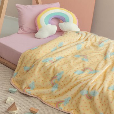 Κουβέρτα Βελουτέ Μονή Cloudy Palamaiki