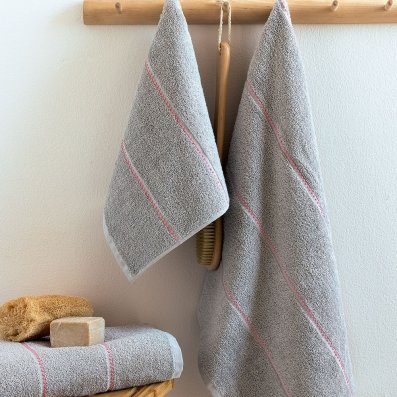 Σετ Πετσέτες Μπάνιου (3τμχ) Cler Silver Palamaiki