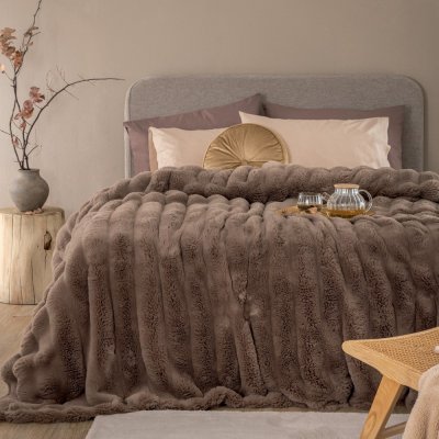 Κουβέρτα Γούνινη Υπέρδιπλη Heather Brown Palamaiki