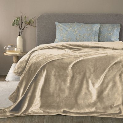 Κουβέρτα Fleece Μονή Lucy Fog Palamaiki