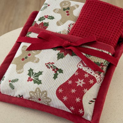 Σετ Χριστουγεννιάτικες Πετσέτες (2τμχ) CC 102 Palamaiki
