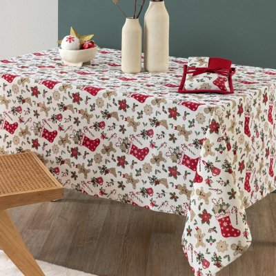Χριστουγεννιάτικο Τραπεζομάντηλο (140x220) CC 102 Palamaiki