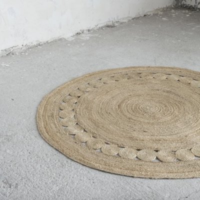 Στρογγυλό Χαλί (R150) Makrame Natural Nima Home