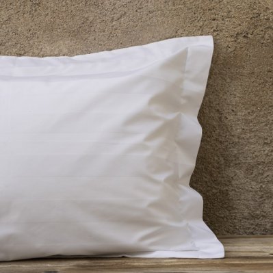 Ξενοδοχειακή Μαξιλαροθήκη (52x75) 4,5cm Striped Oxford-3 100% Βαμβακοσατέν 300TC Nima Hotelling
