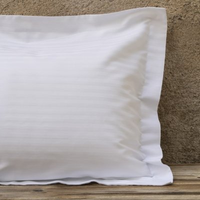 Ξενοδοχειακή Μαξιλαροθήκη (52x75) 1cm Striped Oxford-4 100% Βαμβακοσατέν 240TC Nima Hotelling