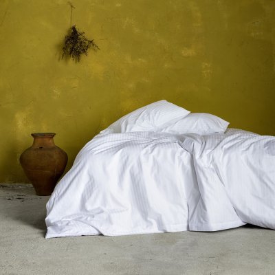 Ξενοδοχειακό Σεντόνι (185x280) 1cm Striped 60% Βαμβάκι 40% Πολυέστερ 230TC Nima Hotelling