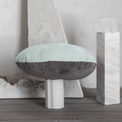 Διακοσμητικό Μαξιλάρι Velvety Gray/Mint Nima Home