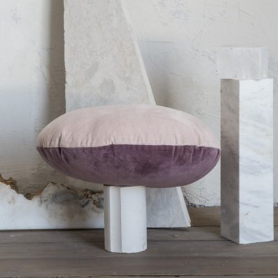 Διακοσμητικό Μαξιλάρι Velvety Powder Pink/Cassis Nima Home