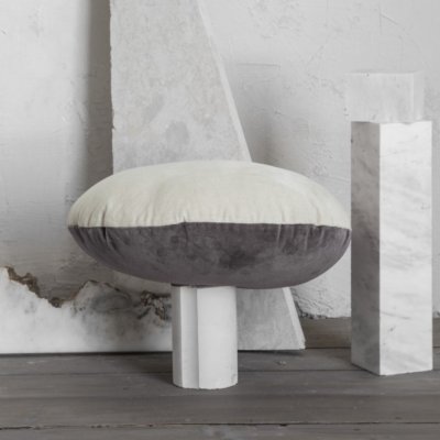 Διακοσμητικό Μαξιλάρι Velvety Beige/Gray Nima Home