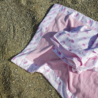 Παιδική Πετσέτα Θαλάσσης Με Φάσα Flamingo Love Nima Kids