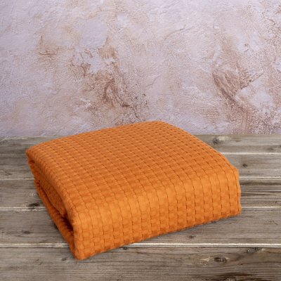 Κουβέρτα Πικέ Υπέρδιπλη Habit Deep Orange Nima Home