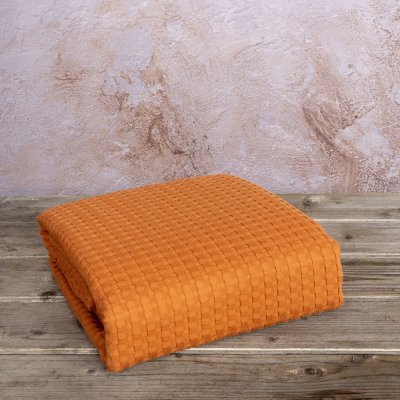 Κουβέρτα Πικέ Γίγας Habit Deep Orange Nima Home