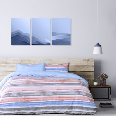 Κουβερλί Υπέρδιπλο Riva Blue Kocoon