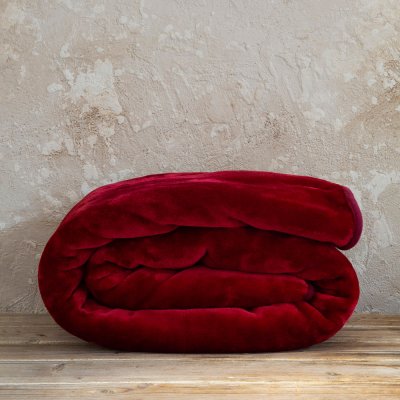 Κουβέρτα Βελουτέ Υπέρδιπλη Coperta Ruby Red Nima Home