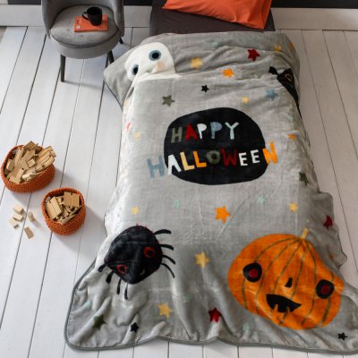 Κουβέρτα Βελουτέ Μονή Happy Halloween Nima Kids