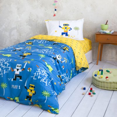 Σετ Παπλωματοθήκη Μονή Atari Nima Kids
