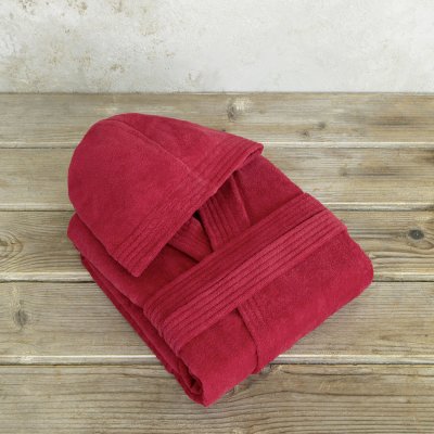 Μπουρνούζι Με Κουκούλα Zen Happy Red Nima Home