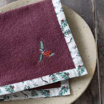 Χριστουγεννιάτικη Πετσέτα Κουζίνας Cranberry Love Nima Home