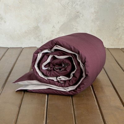 Παπλωματοθήκη Γίγας Colors Oat Beige / Deep Bordeaux Nima Home
