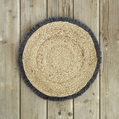 Στρογγυλό Σουπλά Carina Dark Gray Nima Home