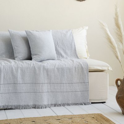 Ριχτάρι Πολυθρόνας (180x180) Azura Gray Nima Home