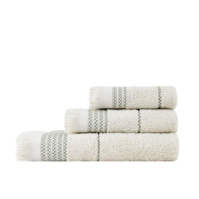 Σετ Πετσέτες Μπάνιου (3τμχ) Plush Light Beige Nima Home
