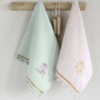 Σετ Πετσέτες Βρεφικές (2τμχ) Floral Nima Kids