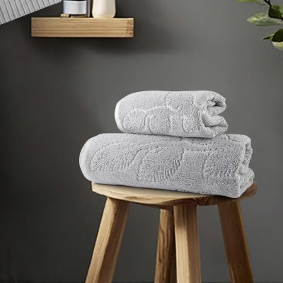 Σετ Πετσέτες Μπάνιου (2τμχ) Serenity Gray Nima Home