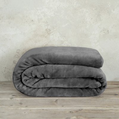 Κουβέρτα Βελουτέ Γίγας Coperta Dark Gray Nima Home