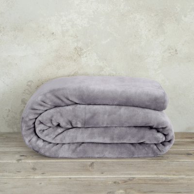 Κουβέρτα Βελουτέ Γίγας Coperta Smoky Lilac Nima Home
